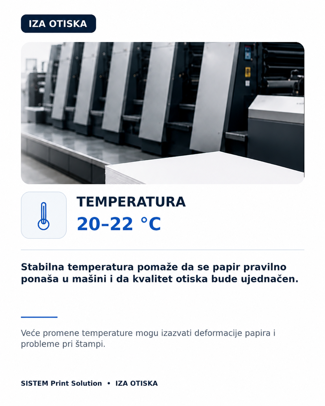 Temperatura 20–22 °C