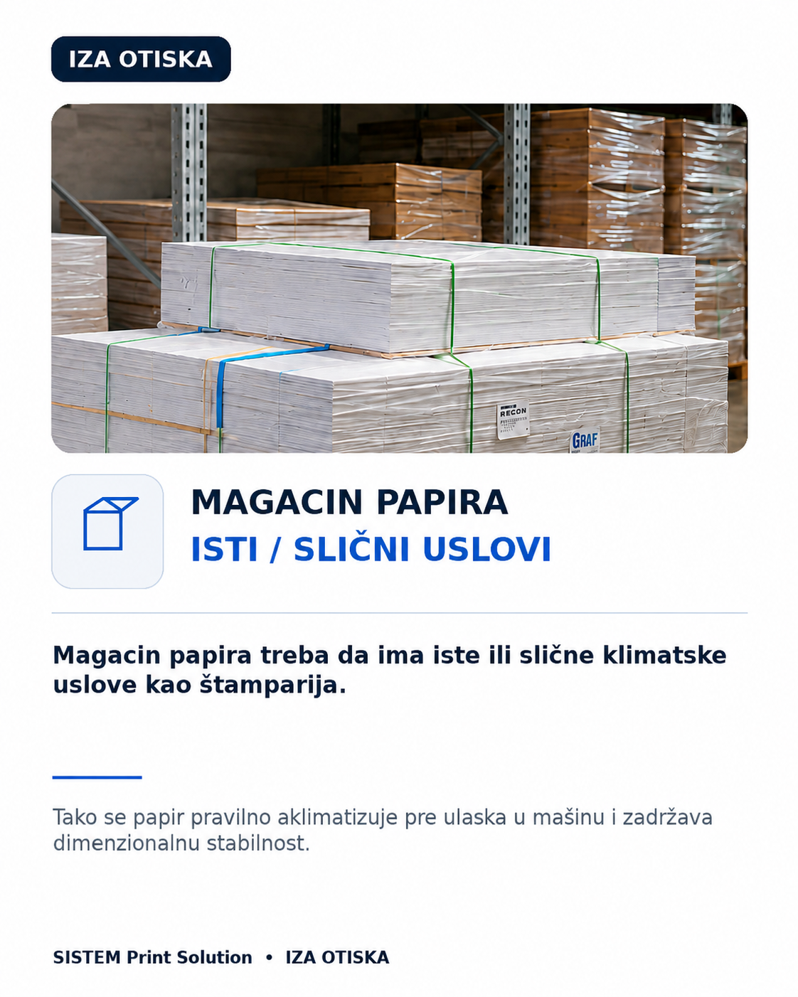 Magacin papira – isti ili slični uslovi